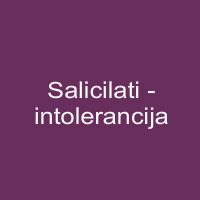 Salicilati - intolerancija