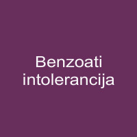 Benzoati - intolerancija