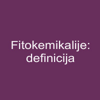 Fitokemikalije – definicija